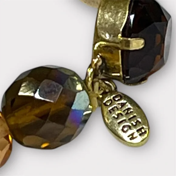 Pilgrim Faceted Bracelet in Amber Tones - Picture 5 of 6